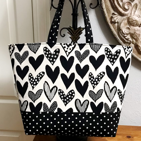 Photo of Black & White Hearts bag